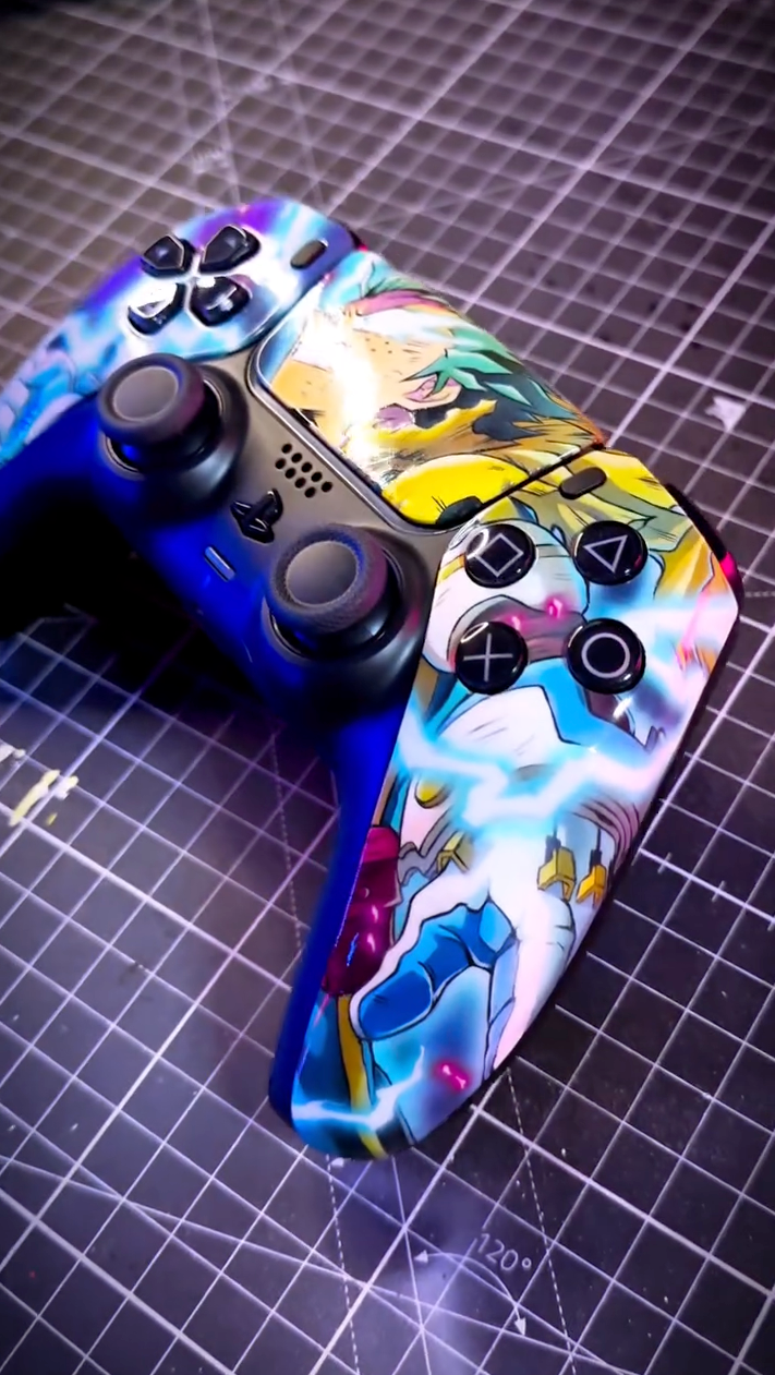 Finished custom pained controller with Angelus Paints and Finishers