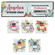 Angelus Direct Sticker Pack by @TheWanderInk Pack of 5