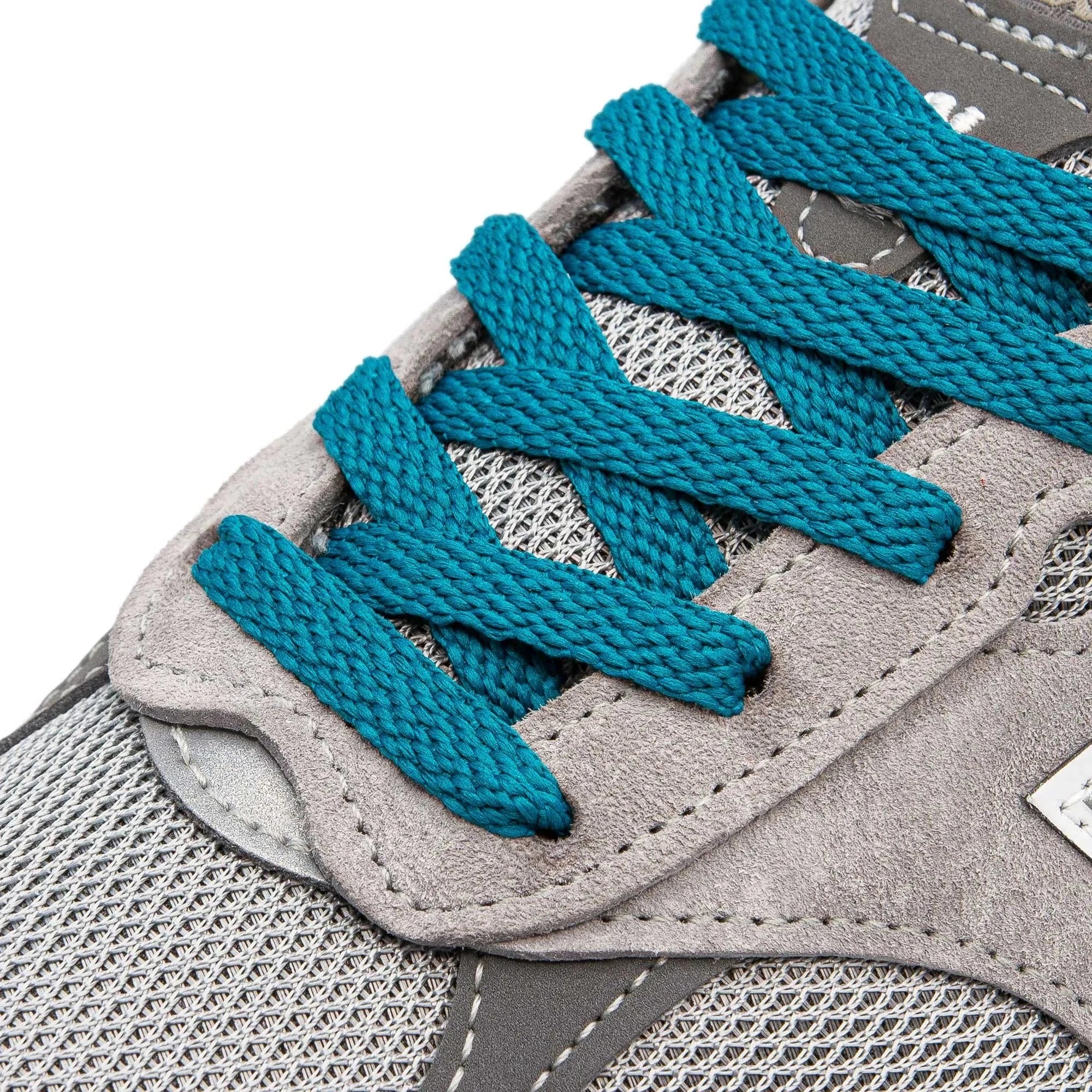 Lace Lab Teal Shoe Laces Flat Shoelaces