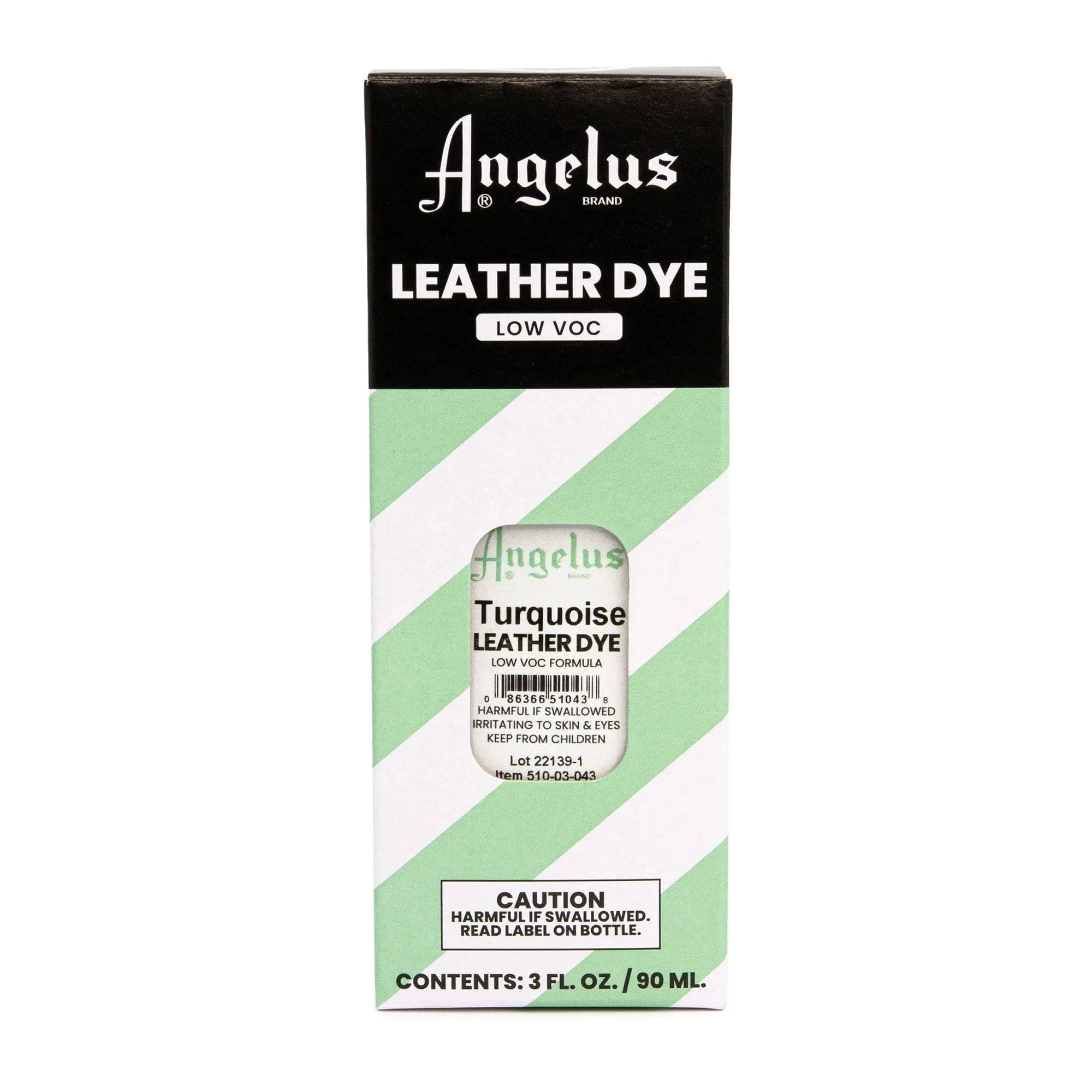 Angelus Direct Turquoise Low VOC Leather Dye 3 oz. Low VOC Leather Dye