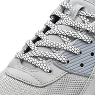 Lace Lab White - Reflective Flat Laces 1.0 Reflective Flat Shoelaces
