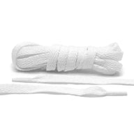 Lace Lab White Shoe Laces Flat Shoelaces