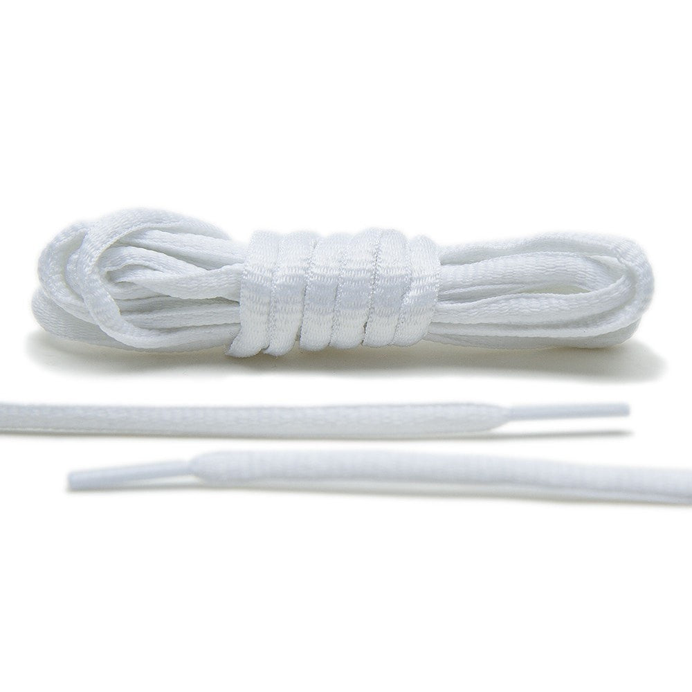 White - Thin Oval Laces - Angelus Direct