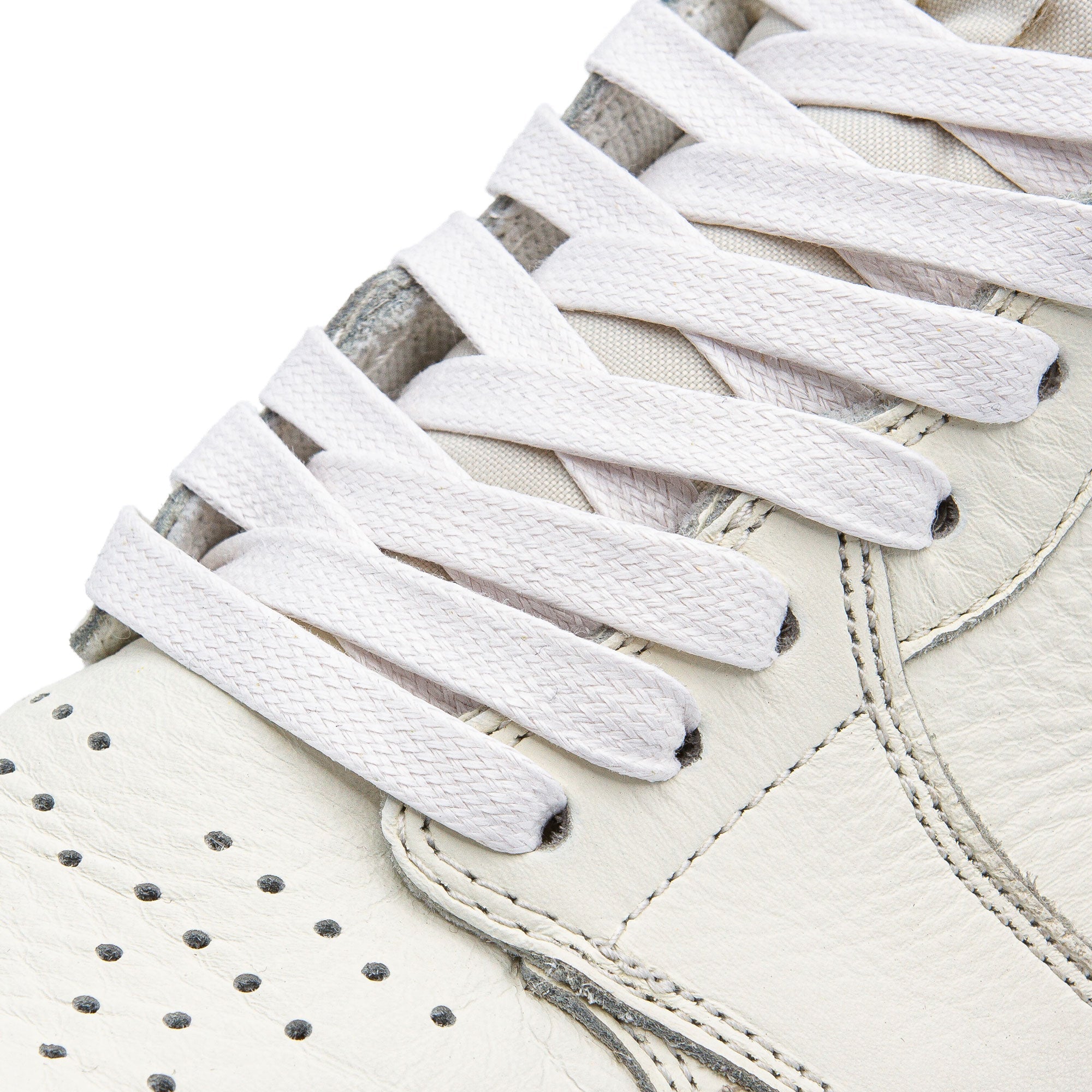 White Waxed Shoe Laces - Angelus Direct