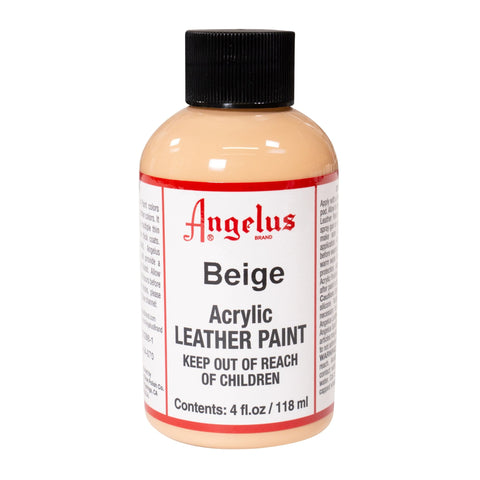 Angelus Beige Acrylic Leather Paint - 4 oz.