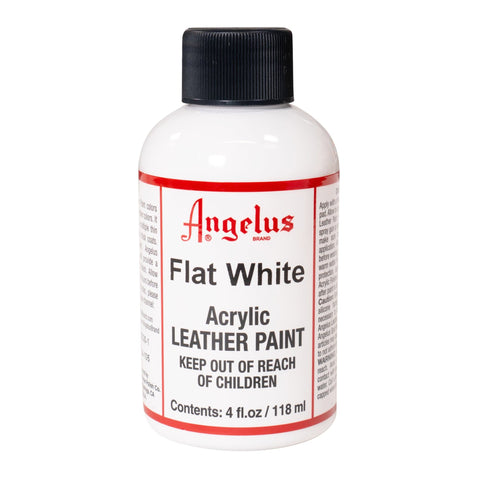 Angelus Flat White Acrylic Leather Paint - 4 oz.