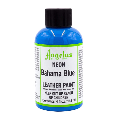 Angelus Bahama Blue Neon Paint - 4 oz.