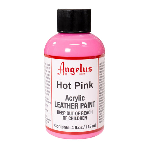Angelus Hot Pink Acrylic Leather Paint - 4 oz.