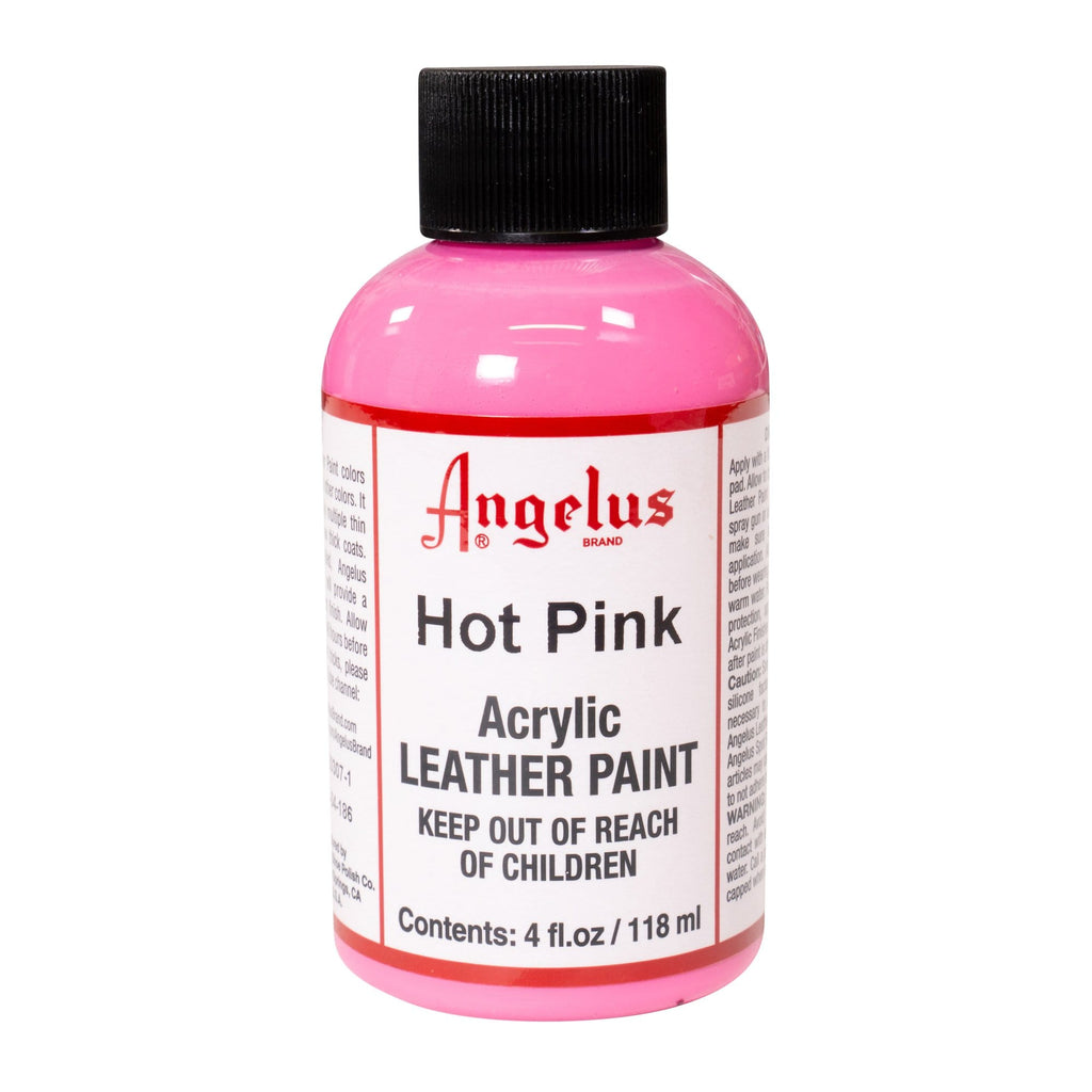 Angelus Neon Acrylic Leather Paint for Shoes, Boots, Jackets, Art,  Customizing, Sneakers, Bags, & More – Parisian Pink – 4oz