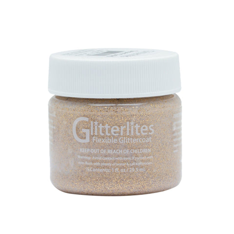 RED Flexible Glitter Angelus Shoe Paint for leather & Synthetic SPARKLE