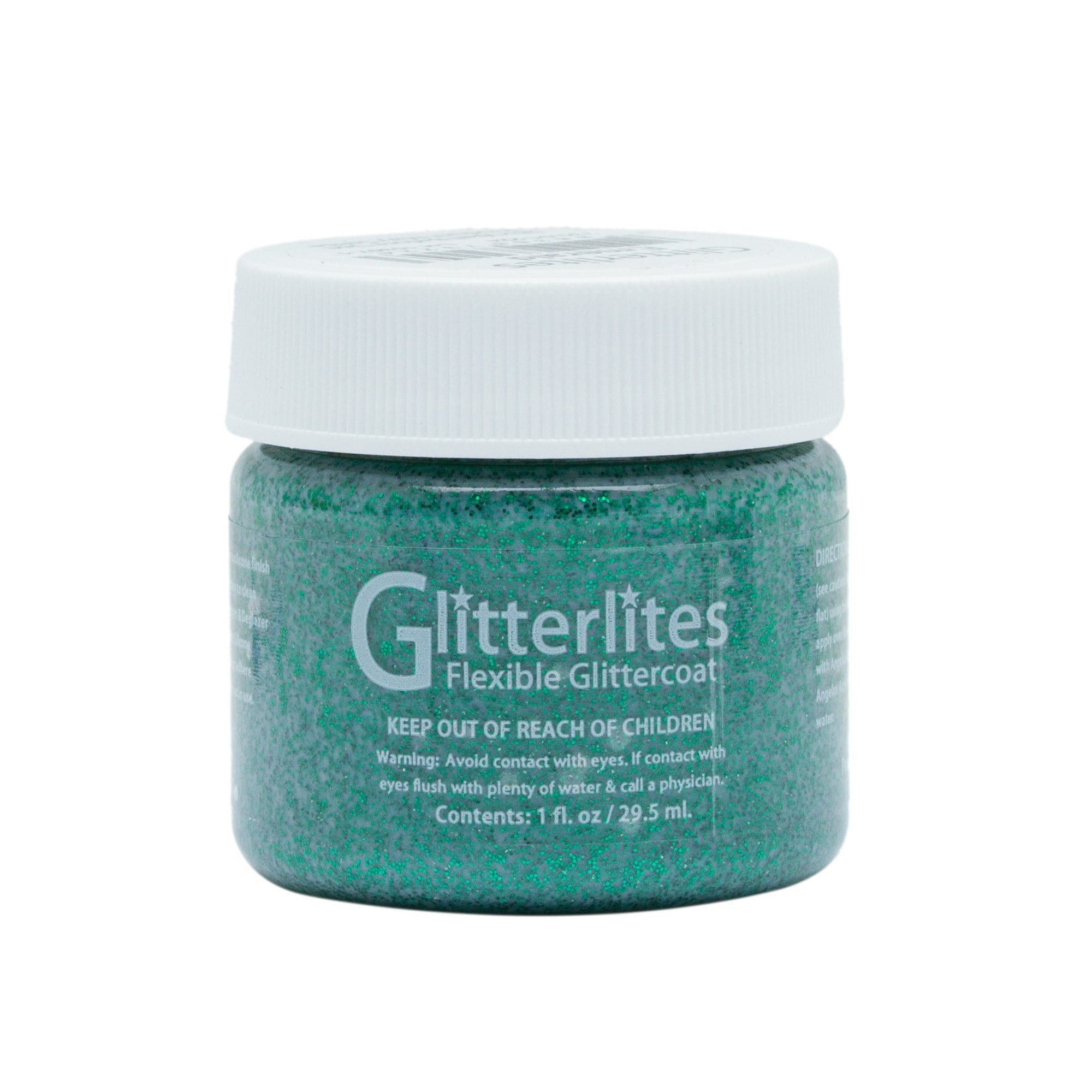 Angelus Glitterlites is a premium leather paint that adds a clean coat of glitter.