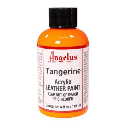 Angelus Tangerine Acrylic Leather Paint - 4 oz.