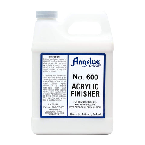 Angelus Brand Acrylic Leather Paint Finisher No. 600-4oz | Original Top  Coat Protector for Leather Paint | Scratch Resistant Finish Sealant