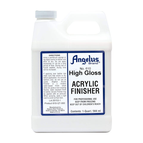 Angelus High Gloss Acrylic Finisher - No. 610 Quart