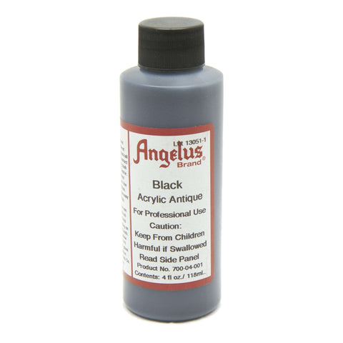 Angelus Acrylic Antique Finish applies a protective finish that helps repel water and enables a top coat to be used.