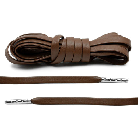 Brown Leather Shoe Laces - Give the luxury look to your sneakers!Brown Leather Shoe Laces - Give the luxury look to your sneakers!