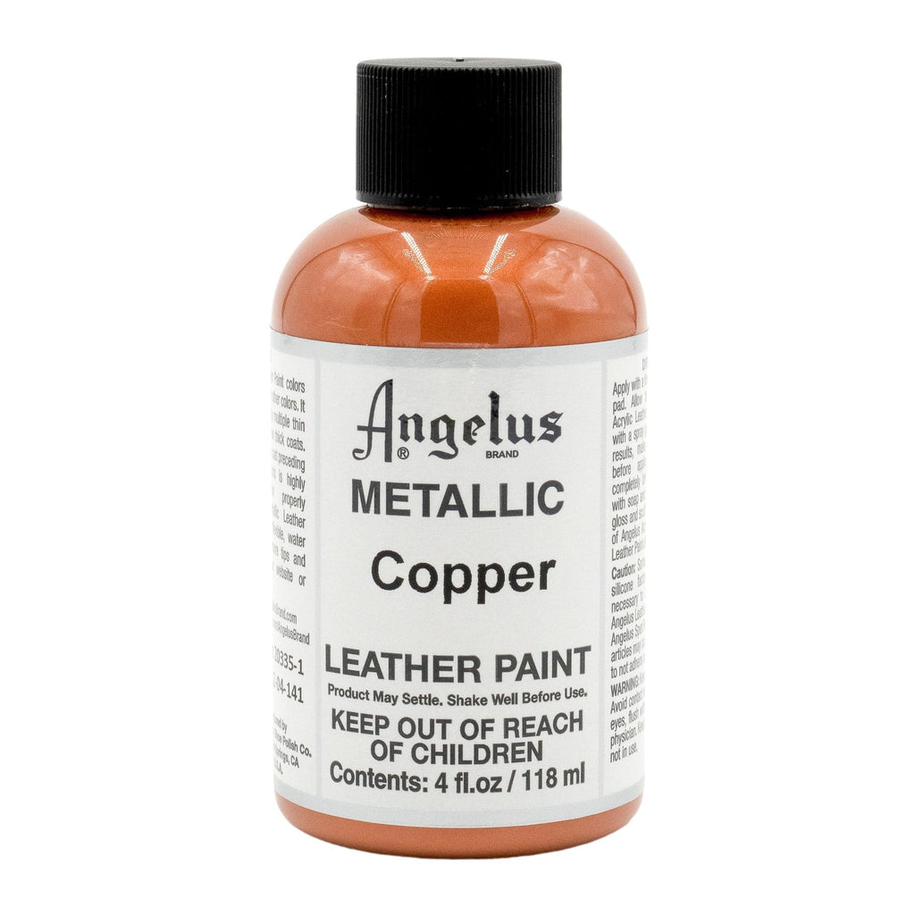 Angelus Acrylic Leather Paint for Shoes, Boots, Customizing, Art, Canvas,  Metallic Copper 1oz