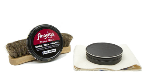 Bring your leather boots back to life with a touch of Dark Brown Shoe Wax Polish from Angelus.