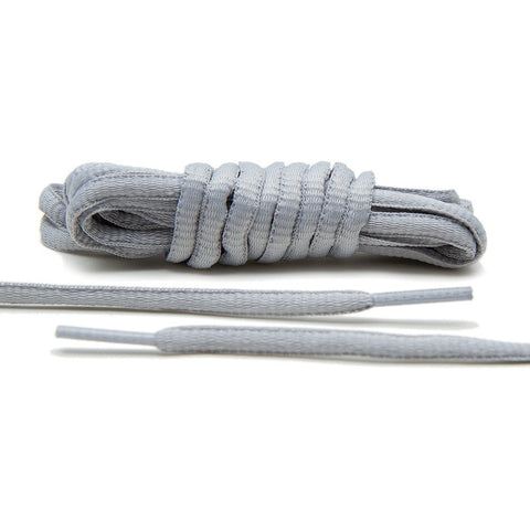 Light Grey - Thin Oval Laces