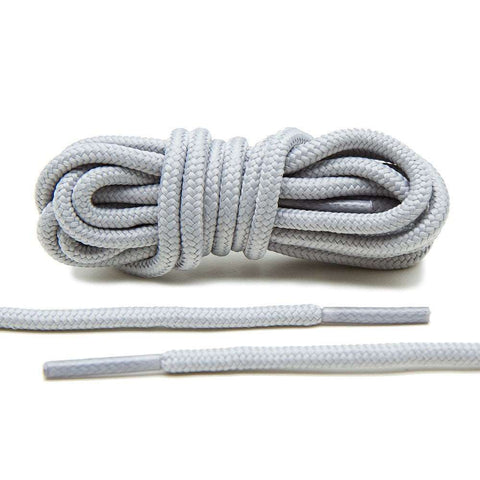 Grey/White Rope Laces