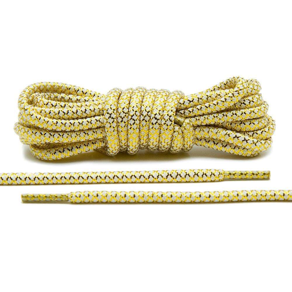  Fully Laced Rope Laces Black/Metallic Gold 36 : Clothing,  Shoes & Jewelry