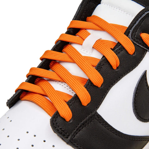 Orange Nike Dunk Shoelaces by Lace Lab