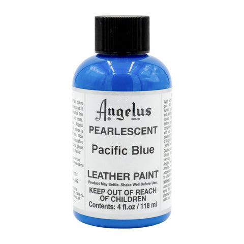 Angelus Pacific Blue Pearlescent Paint - 4 oz.