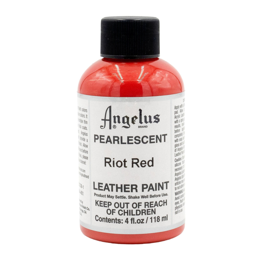 Angelus Acrylic Leather Paint - 1oz - Neon Rio Red