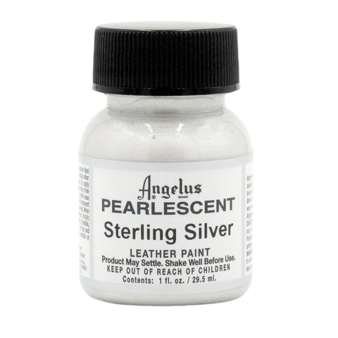 Angelus Pearlescent Sterling Silver Paint creates a color-changing silver hue.