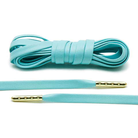 Mint Luxury Leather Laces - Gold Plated