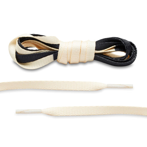Cream/Black Union Jordan 1 Replacement Shoelaces