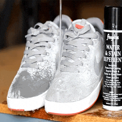 Spray Water & Stain Repellent for Boot Shoe Leather Suede Sneaker Fabric  Canvas Waterproof Protect Waterproofing Aerosol Angelus 851-05-000 
