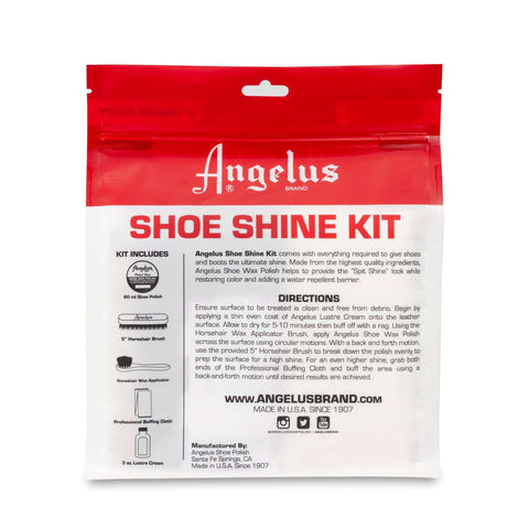 Angelus Shoe Shine Travel Kit - Keep Dress Shoes Looking their best!